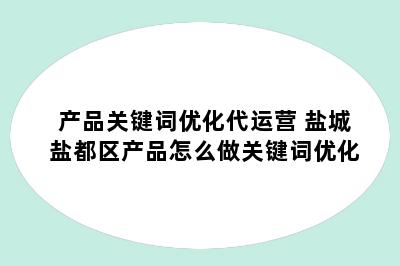 产品关键词优化代运营 盐城盐都区产品怎么做关键词优化